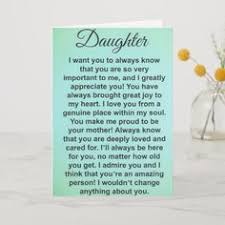 Special Daughter Love And Appreciation Messages Card Zazzle Com In 2021 Birthday Message For Daughter Appreciation Message Birthday Wishes For Daughter