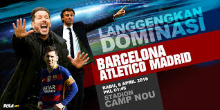The club name in bold indicates a win for that team. Data Dan Fakta Liga Champions Barcelona Vs Atletico Madrid Bola Net