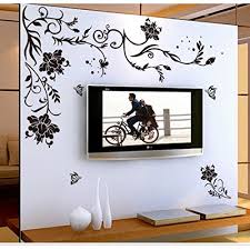 Typically a wall mount consists of two rails screwed to the back of the tv that engage a plate that is screwed to the wall. Buy Wall Stickers Led Tv Background A Fsoo Online At Low Prices In India Amazon In