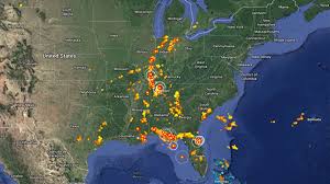 Check the storm warnings for the next few hours. Watch Lightning Strikes In Real Time Mental Floss