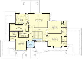 The guest suite in the back the left side of the home is mostly dedicated to the master suite. Spacious Multi Gabled Two Story House Plan With Second Floor Master 23816jd Architectural Designs House Plans