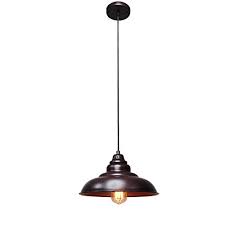 Barn Pendant Lights Finxin 1 Light Hanging Light For Kitchen Dining Table Oil Rubbed Brown Black 12 Ceiling Dome Pendant Lighting E26 Base Brown Farmhouse Goals