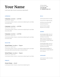 Curriculum vitae (example format) author: 20 Free Cv Templates To Download Now
