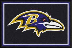 Nfl Big Game Baltimore Ravens 5 X 8 Rug In 2021 Baltimore Ravens Logo Raven Logo Nfl Football Wallpaper