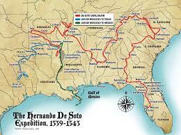 He was born on october 27, 1495, in spain. Complete Map Of De Soto Expedition 1539 1543 Mississippi History Hernando De Soto Desoto