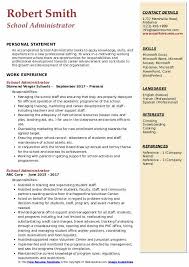 Enjoy our curated gallery of over 50 free resume templates for word. School Administrator Resume Samples Qwikresume