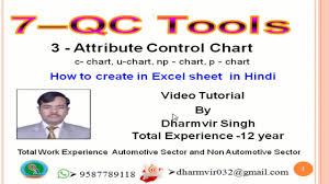 Attribute Control Chart C Chart U Chart Np Chart P Chart How To Create In Excel Sheet In Hindi