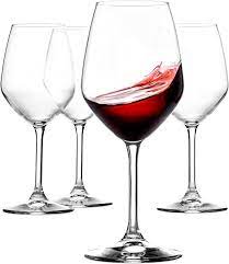 Amazon Com Paksh Novelty Italian Red Wine Glasses 18 Ounce Wine Glass Clear Set Of 4 Wine Glass Red Wine Glasses Fun Wine Glasses Glitter Wine Glasses