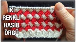 Iki Renkli Orgu Modelleri Aciklamali Knitting Patterns Two Color Knitting Patterns Knitting