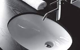 Lavabo Sottopiano Ovale 58x39 Parigi Accessori Da Bagno Ceramica Bianca Ceramica
