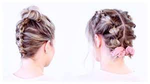 Combined, this kind of haircut speaks beauty and power. Super Cute Updos For Short Hair Milabu Youtube