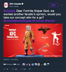 The post gained a lot of traction, with over 40,000 upvotes on the platform. Kfc Loves Fortnite Fortnitebattleroyale