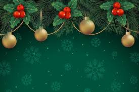 Christmas Decoration On Green Background Free Vector Freepik Freevector Background Christmas Christmas Decorations Green Backgrounds Christmas Vectors