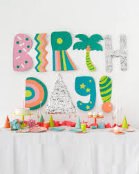 Diy Birthday Decorations For Kids Giant Cardboard Letter Installation Diy Party Decorations Party Decorations Kids Party Themes