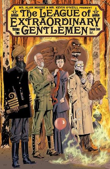 Todd Klein comic book design for The League of Extraordinary Gentlemen