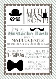 Little Man Birthday Mustache Baby Shower Baby Shower Invitations Baby Shower Invitation Templates