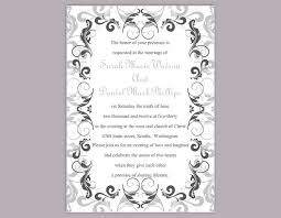 The color lends well to a variety of wedding themes, but achieving a look of pure elegance or classic style is easy with black wedding invitations. Wedding Invitation Template Download Printable Wedding Etsy Printable Wedding Invitations Wedding Invitations Diy Wedding Invitation Templates