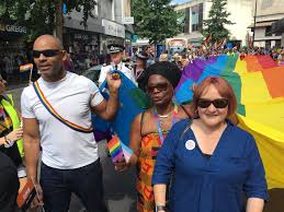 Kerry, Marvin Rees and Asher Craig Attend Bristol Pride