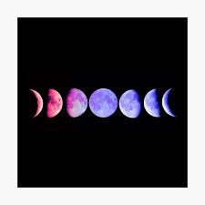 Phases of the moon on a black background. Aesthetic Moon Phases Poster By Jessicasev Redbubble