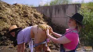 Cowgirls Filthy Adventure Lesbian Sex in Cowshit - ThisVid.com