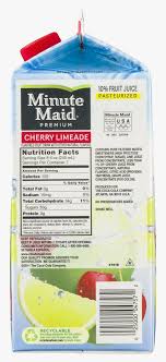Minute maid fruit punch, mixed berry freestyle. Transparent Minute Maid Png Minute Maid Sparkling Cherry Limeade Nutrition Facts Png Download Kindpng