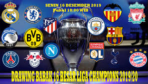 Berikut adalah jadwal lengkap babak 16 besar leg pertama liga champions 2019/2020: Ini Dia Jadwal Drawing Babak 16 Besar Liga Champions 2019 20