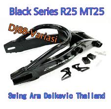 Black Swing Arm Delkevic Yamaha R25 Mt25 Lengan Ayun Tapak Lebar Aksesoris R25 Variasi Mt25 Ayunan Aksesoris Lengan