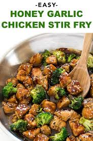 Honey Garlic Chicken Stir Fry 30 Minutes Chef Savvy Recipe Easy Honey Garlic Chicken Stir Fry Recipes Chicken Garlic Chicken Stir Fry