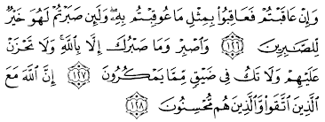Ayat ini menenangkan rasulullah dan para dai agar tidak sedih dan kecewa jika ada orang yang menolak dakwah. Tafsir Ibnu Katsir Surah An Nahl Ayat 126 128 Alqur Anmulia