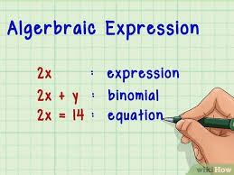 Write an algebraic expression that represents the relationship between two measurements such as length and width or the amount of different types of coins translate words to algebraic expressions in the previous section, we listed many operation symbols that are used in algebra, and then we translated expressions and equations into word phrases. How To Evaluate An Algebraic Expression 10 Steps With Pictures