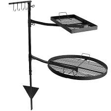 Steel fire pit with cooking grate $49 (was $89). Sunnydaze Decor Heavy Duty Steel Dual Fire Pit Campfire Cooking Grill System Kf Dcg The Home Depot Fire Pit Cooking Fire Pit Bbq Fire Pit Furniture