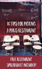 10 Tips For Picking A Paris Restaurant Chocolate Zucchini So Little Time