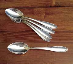 These wmf espresso spoons are perfect for use with small espresso cups. Vintage Germany Wmf Patent 90 Silver Plate Flatware Teaspoons 6 Pcs Wmfpatent90 German Silver Silver Flatware Sterling Silver Flatware