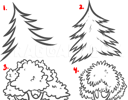 How do you draw a tree easy? How To Draw Forests Forest Backgrounds Step By Step Drawing Guide By Dawn Dragoart Com