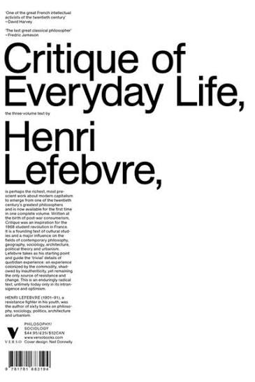 The Critique of Everyday Life