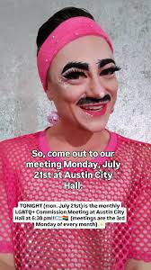 TONIGHT (monday, July 21st) is the monthly LGBTQ+ Commission Meeting at  Austin City Hall at 6:30 pm!!!🏳️‍⚧️🏳️‍🌈 (meetings are the 3rd Monday of  every month)✨