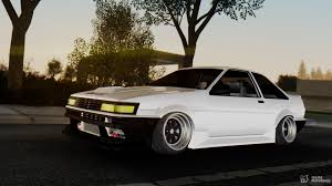 A=the engine type, e=corolla body, 8=eighth generation, 5=trim level. Toyota Corolla Levin Ae85 For Gta San Andreas