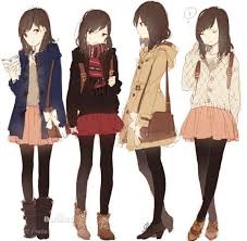 Anime clothing ideas drawing goldenagefigurinescom. Drawing Anime Girl Winter Clothes Novocom Top