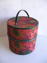Vintage 60s Floral Hat And Wig Box Vintage Hat Boxes Hat Box Hat Boxes