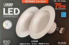 The specific model number is 884074. Feit Electric Led 2 Pack Retrofit Kit Replaces 56 Inch Soft White 2700k 850 Lumens Check Out This Great Dining Room Lighting Recessed Ceiling Lights 2700k