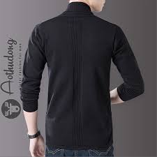 Áo khoác len nam cardigan đen ATD-307 - Shop áo thu đông