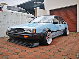 Check spelling or type a new query. 1986 Toyota Corolla Le With 15x9 Atara Racing Pisang And Accelera 165x50 On Lowering Springs 910484 Fitment Industries