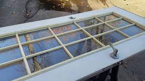 There is a lot of info online, or you could always ask at your local hardware store (fyi your door is probably steel and the muntins/grilles will be vinyl). Door Glass Insert Replacement Yellow Door Window Grills Youtube