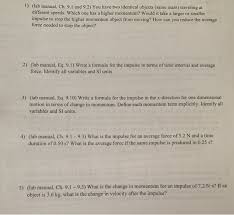 The dimension of a derived unit like velocity, which is distance (length). 1 Lab Manual Ch 9 1 And 9 2 You Have Two Chegg Com