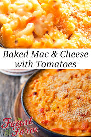 Baked Mac And Cheese With Tomatoes Recipe Easy Homemade Recipes Healthy Homemade Recipes Homemade Dinner Recipes