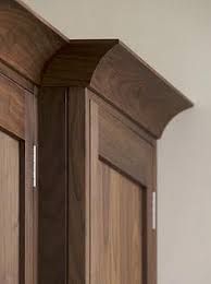 Colour Shaker Style Custom Kitchen Walnut Cabinet Basement Identical Style Crown Mold Shaker Style Kitchens Kitchen Styling Kitchen Cabinet Crown Molding