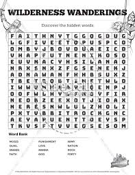 You might even want to print a few for yourself to enjoy! 40 Years In The Wilderness Bible Word Search Puzzles Bible Word Search Puzzles