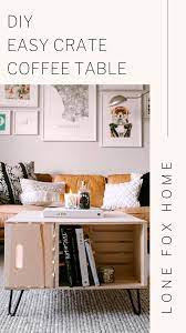 Diy Coffee Table Crates Cute Home Decor Home Decor Diy Coffee Table