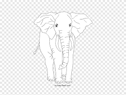 Drawing line of elephant head. African Elephant Indian Elephant Line Art Black And White Mandala White Mammal Png Pngegg
