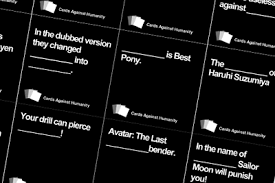 This version for baby showers is more pg that cards against humanity, but thankfully that's open to interpretation. Cards Against Humanity Yaruki Zero Games